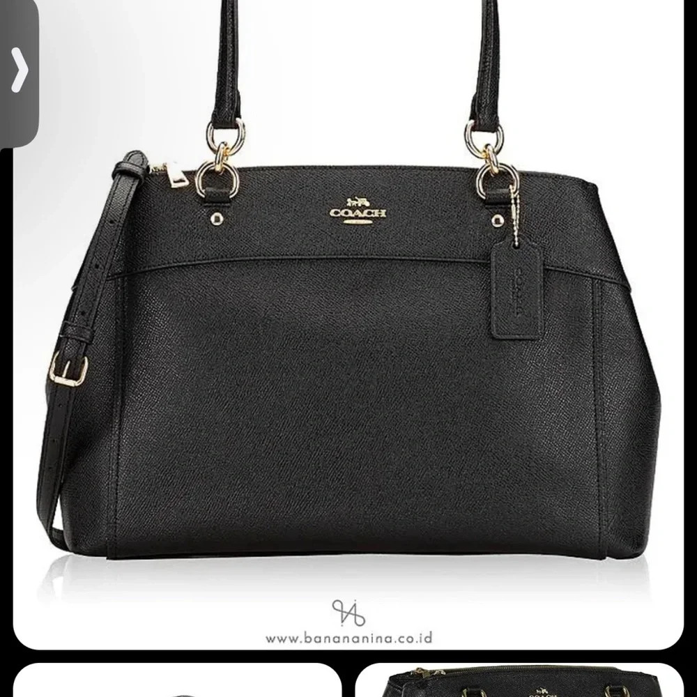 Coach Large Brooke Crossgrain Leather Carry All Satchel Handbag 25926 …